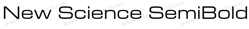 New Science SemiBold Extended字体转换